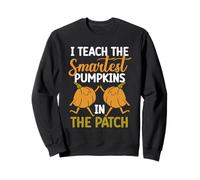 Enseño a Las Calabazas más Inteligentes en el Parche Profesor de Halloween Sudadera