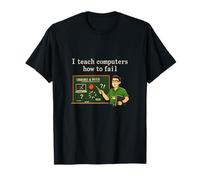 Enseño a Las computadoras cómo fallar IT Reiniciar el diseño de Humor Camiseta