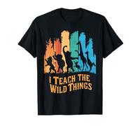 Enseño a Las Criaturas Salvajes Aula Jungle Divertida Camiseta