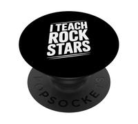 Enseño a Las Estrellas de Rock Divertido Profesor de música para músicos PopSockets PopGrip Adhesivo