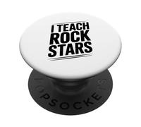 Enseño a Las Estrellas de Rock Divertido Profesor de música para músicos PopSockets PopGrip Adhesivo