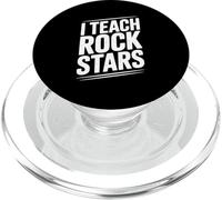 Enseño a Las Estrellas de Rock Divertido Profesor de música para músicos PopSockets PopGrip para MagSafe