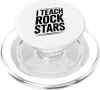Enseño a Las Estrellas de Rock Divertido Profesor de música para músicos PopSockets PopGrip para MagSafe