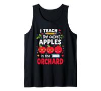 Enseño a Las Manzanas más Lindas del huerto Lindo Profesor de otoño Camiseta sin Mangas