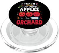 Enseño a Las Manzanas más Lindas del huerto Lindo Profesor de otoño PopSockets PopGrip para MagSafe