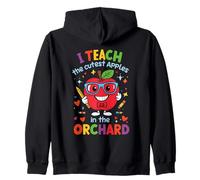 Enseño a Las Manzanas más Lindas del huerto Lindo Profesor de otoño Sudadera con Capucha