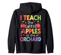 Enseño a Las Manzanas más Lindas del huerto Lindo Profesor de otoño Sudadera con Capucha