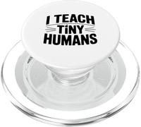 Enseño a los Humanos diminutos Lindo Maestro para el jardín de Infantes PopSockets PopGrip para MagSafe