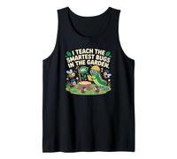 Enseño a los insectos más inteligentes en el jardín Arte lindo maestro Camiseta sin Mangas
