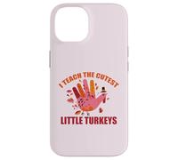 ENSEÑO A LOS PEQUEÑOS TURQUÍOS MÁS Lindos Meme Profesor de Acción de Gracias Carcasa para iPhone 14