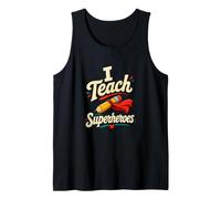 Enseño a los superhéroes Maestro Apreciación Humor Camiseta sin Mangas
