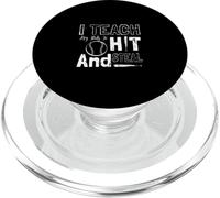 Enseño a mis Hijos a Golpear y Robar Entrenador de béisbol PopSockets PopGrip para MagSafe