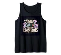 Enseño al Maestro de Elefantes más Lindos de Regreso a la Escuela Camiseta sin Mangas