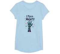 Enseño al poderoso educador de capacitación de educación Especial Camiseta, Niñas, Azul Bebé, XS