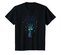 Enseño al poderoso educador de capacitación de educación Especial Camiseta, Niños, Negro, 6 años