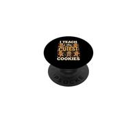 Enseño Las Galletas más Lindas, Linda Maestra de Navidad PopSockets PopGrip Adhesivo