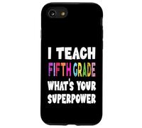 Enseño Quinto Grado ¿Cuál es su Maestro de 5to Grado de Superpotencia Carcasa para iPhone SE (2020) / 7/8