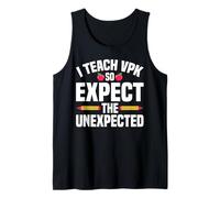 Enseño VPK, así Que espero lo Inesperado Camiseta sin Mangas