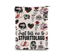 ENSIANTH Dark Romance - Funda para libro de lectura de libros picantes, regalo para amantes de los libros Just Tell Me to Stfuattdlagg, regalo romántico con texto en inglés