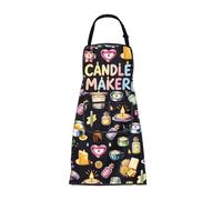 ENSIANTH Delantal para hacer velas, regalo de reina para hacer velas, bricolaje, cocina, hornear, cocinero, parrilla, delantal con bolsillos, 2659 - Fabricante de velas A, M