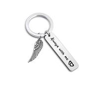 Ensianth - Llavero conmemorativo de regalo con texto en inglés "Loss of Loved One Sympathy Gift Always With Me"