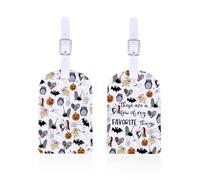 ENSIANTH Merch Zero Ghost Dog Fans de la película de terror, regalo de temporada espeluznante, etiqueta de maleta de pesadilla, calavera Skellington, regalo para amantes de los fantasmas