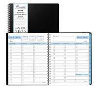 Ensight Ensight - Agenda y agenda 2025, 6.5 x 8.5 pulgadas, agenda semanal diaria por hora con pestañas grandes, calendario y libro de horarios, ranuras de tiempo de 15 minutos, planificador personal