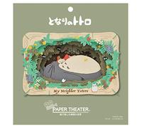 Ensky Paper Theater Mi Vecino Totoro Tonari no Totoro (Santuario Totoro) (Manualidades de Cortar, Pegar y Ensamblar) (Decoración 3D de Papel y Cartón), H100 x W160 x D42mm PT-L10
