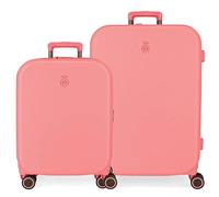 Enso Annie Juego de maletas Naranja 55/70 cms Rígida ABS Cierre TSA integrado 116L 7,54 kgs 4 Ruedas dobles Equipaje de Mano