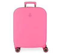 Enso Annie Maleta de Cabina Rosa 40x55x20 cms Rígida ABS Cierre TSA Integrado 37L 3,22 kgs 4 Ruedas Dobles Equipaje Mano