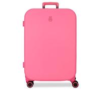 Enso Annie Maleta Mediana Rosa 48x70x28 cms Rígida ABS Cierre TSA Integrado 79L 4,32 kgs 4 Ruedas Dobles