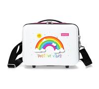 Enso Arcoiris Positive Vives, Neceser ABS Adaptable Niñas, Blanco, 29x21x15 Cms