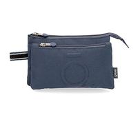 Enso Basic Estuche Triple Azul 22x12x5 cms Poliéster