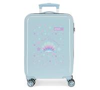 Enso Be a Mermaid Maleta de Cabina Azul 34x55x20 cms Rígida ABS Cierre combinación 32L 2,6Kgs 4 Ruedas Dobles Equipaje de Mano