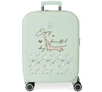 Enso Beautiful day Maleta de cabina Verde 40x55x20 cms Rígida ABS Cierre TSA integrado 37L 2,74 kgs 4 Ruedas dobles Equipaje de Mano