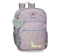 Enso Beautiful day Mochila Escolar, Morado, 30x38x12 cms
