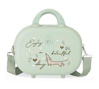 Enso Beautiful day Neceser Adaptable con Bandolera Verde 29x21x15 cms Rígido ABS 9,14L 2,52 kgs