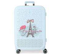 Enso Bonjour Maleta mediana Azul 48x70x28 cms Rígida ABS Cierre TSA integrado 79L 4,32 kgs 4 Ruedas dobles