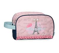 Enso Bonjour Neceser Dos Compartimentos Adaptable Rosa 26x16x11 cms Poliéster
