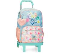Enso Bubbles Mochila Escolar Doble Compartimento con Carro Multicolor 32x44x17 cms Poliéster 23,94L