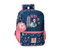 Enso Ciao Bella Mochila Adaptable Azul 25x32x12 cms Poliéster 9,6L