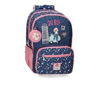 Enso Ciao Bella Mochila Escolar Doble Compartimento Azul 32x44x17 cms Poliéster 23,94L