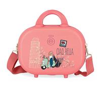 Enso Ciao Bella Neceser Adaptable con Bandolera Rosa 29x21x15 cms Rígido ABS 9,14L 0,8 kgs