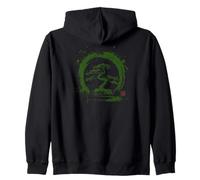 Enso Circle Bonsái Árbol Zen Meditación Arte Budista Sudadera con Capucha