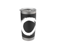Enso Circulo Budismo Japonés Meditación Zen Circle Yoga Vaso térmico de acero inoxidable de doble pared