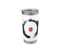 Enso Circulo Budismo Zen Meditación Arte Tradicional Japonés Vaso térmico de acero inoxidable de doble pared