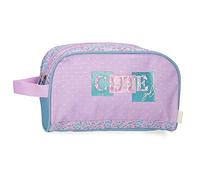 Enso Cute girl Neceser Dos Compartimentos Adaptable Morado 26x16x11 cms Poliéster