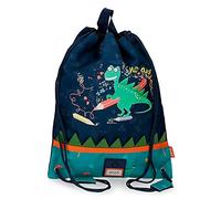 Enso Dino artist Bolsa de Merienda Multicolor 27x34x10 cms Poliéster