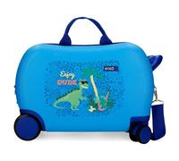 Enso Dino Maleta Infantil Azul 45x31x20 cms Rígida ABS 24,6L 1,8 kgs 4 Ruedas Equipaje Mano