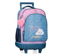 Enso Dreamer Mochila 2 Ruedas Azul 33x44x21 cms Poliéster 30,49L